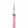 CBQ-Y7-9 - "Стефани" Нож для овощей 80мм из нержавеющей стали, пластмассовая ручка, цвета в ассортименте: розовый, голубой, в блистере (Китай)