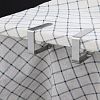 ADU100034 - Зажим для скатерти из нержавеющей стали, 4,8х4х0,7см, 4 штуки, в блистере (Китай)