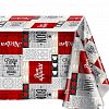 574/1 - Клеенка столовая на нетканной основе 1,35х20м "Мажор" "Бон аппетит", ПВХ, в рулоне, Россия (цена за м/п)