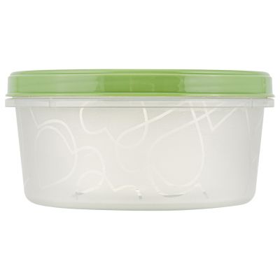 "Sugar&Spice" Банка для сыпучих продуктов пластмассовая "Vanilla" 0,4л, д12см, h5,6см, завинчивающаяся крышка, фисташковый (Россия)