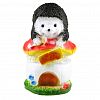  - Скульптура-фигура для сада гипсовая "Еж на домике" 22х16см (Россия)