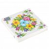 57657 - Салфетки бумажные "Art Bouquet" 33х33см, 3-х слойные, 20 штук в упаковке, 100% целлюлоза, "Пасха Букет на праздник" (Россия)