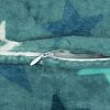 ДН-40/40 - Наволочка декоративная 40х40см "За звездочкой, бирюзовый фон", велсофт "AirSoft" набивной, полиэстер 100%, плотность 190 г/м2, "Домашняя мода" (Россия)