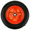PR2420 (13"х3,25х8/20мм) - Колесо для тачки садовой 13''х3,25х8/20мм, пневмо, д35см, ширина протектора 8,2см, диск д20,3см, втулка д2см, ступица 9см, цвета микс (Россия)