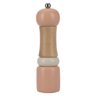 Измельчитель (мельница) для соли и перца "Linea AROMA" д6см, h21,3см, гевея, розовый, "Regent" (Китай)