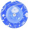 10415SLBD2 - "Блю Серенейд (Serenade Blue)" Салатник стеклянный 800мл, д23см, h6,5см, Pasabahce (Россия)