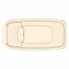 АП 735 - Контейнер для сыпучих продуктов пластмассовый 1,8л, 17х8,5х20,5см, полипропилен, слоновая кость (Россия)