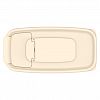 АП 735 - Контейнер для сыпучих продуктов пластмассовый 1,8л, 17х8,5х20,5см, полипропилен, слоновая кость (Россия)