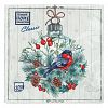 57880 - Салфетки бумажные "Bouquet Home Collection Classic" 33х33см, 3-х слойные, 20 штук в упаковке, 100% целлюлоза, "Сказочное украшение" (Россия)