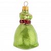 ФУ-230 - Елочная игрушка фигурка стеклянная "Денежный мешок" h11см, ручная художественная роспись, подарочная упаковка (Россия)