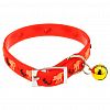  - "Пэт тойс (Pet toys)" Ошейник универсальный "Кошки-мышки" 1х27см, металлическая застежка, с бубенчиком, силикон цветной, на картоне, цвета микс (Китай)