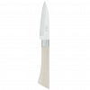 CBQ-A805-07 - "Мрамор" Нож для овощей 85мм из нержавеющей стали, пластмассовая ручка, цвета в ассортименте: бежевый, коралловый, в блистере (Китай)