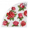 25552 - Салфетки бумажные "Art Bouquet Rondo" д32см, 3-х слойные, 12 штук в упаковке, 100% целлюлоза, "Красные розы" (Россия)