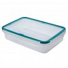 67100 - Контейнер для продуктов пластмассовый "Экстра Лок" 1,6л, L Bright, 23,9х16,5х6,5см, подходит для СВЧ (Россия)