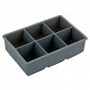 79-030 - Форма для льда "Linea Silicone" 16х11x4,8см, 6 ячеек, силикон, "Regent" (Китай)