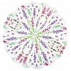 25234 - Салфетки бумажные "Art Bouquet Rondo" д32см, 3-х слойные, 12 штук в упаковке, 100% целлюлоза, "Лаванда" (Россия)