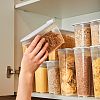 АП 1144 - Контейнеров для сыпучих продуктов пластмассовый, набор 3 штук: 1л 3шт, полипропилен, серый (Россия)