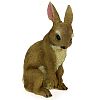 12627 - Скульптура-фигура для сада из полистоуна "Заяц лапки вместе" 19х30см (Россия)