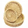 НХП0083/1/1 - Корзина плетеная "Лоток-1" 1л, д20см, h5см, круглая, лоза, ручное плетение (Россия)
