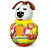 01743 - Игрушка "Неваляшка малая "Собачка Дружок" 10х10х17,5см, ПЭТ (полиэтилентерефтолат), пп пакет, "Stellar" (Россия)