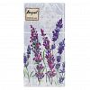 25558 - Салфетки бумажные "Bouquet Original de Luxe" 33х33см, 2-х слойные, 20 штук в упаковке, 100% целлюлоза, "Скатерть с лавандой" (Россия)