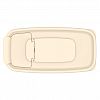 АП 1026 - Контейнер для сыпучих продуктов пластмассовый 2,2л, 17х8,5х26,5см, полипропилен, слоновая кость (Россия)