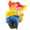  - Скульптура-фигура для сада гипсовая "Гном лежа" 21х12см (Россия)