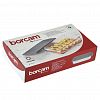 59864GREY - "Боркам (Borcam)" Форма стеклянная жаропрочная 1,32л, 26х15х6см, прямоугольная, серая пластмассовая крышкой, с ручками, цветная коробка, Pasabahce (Турция)