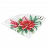 57091 - Салфетки бумажные "Art Bouquet Rondo" д32см, 3-х слойные, 12 штук в упаковке, 100% целлюлоза, "Пуансеттия" (Россия)
