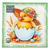25272 - Салфетки бумажные "Bouquet Home Collection Classic" 33х33см, 3-х слойные, 20 штук в упаковке, 100% целлюлоза, "Пасхальный сюрприз" (Россия)