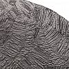 TLS-GP-045 - "Гавайи" Тарелка подстановочная стеклянная (блюдо) д32см, h2,5см, рельефное, цветное стекло, цвет - серый металлик (Китай)