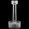 HF0640-7L - Подсвечник стеклянный "Беатрис" h20см, чаша д4,3см, h2см, основание д9см, в коробке (Китай)