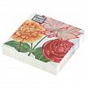25385 - Салфетки бумажные "Bouquet de Luxe" 24х24см, 3-х слойные, 25 штук в упаковке, 100% целлюлоза, "Лотос" (Россия)