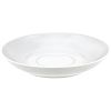 028212 - Блюдце чайное фарфоровое д140мм, h23мм, форма "Унифицированный", белье (Россия)