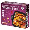п281а - Противень с антипригарным покрытием 28х28х7см "Классик", s0,4см, литые ручки (Россия)