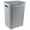 49900 - Корзина для белья пластмассовая "Артлайн" 60л, 44х34,5х55,5см (Россия)