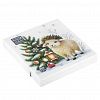 25594 - Салфетки бумажные "Bouquet Home Collection Classic" 33х33см, 3-х слойные, 20 штук в упаковке, 100% целлюлоза, "Овечка в новогоднем венке" (Россия)