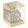 КУ-100-231066 - Елочная игрушка шар стеклянная "Графика 2366" д10см, ручная художественная роспись, подарочная упаковка (Россия)