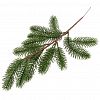 152.205 - Декоративная ветка "Елка" 42см, большая, пластик, зеленый (Россия)