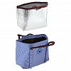  - Сумка обеденная "Lunch bag" 26х13,5х22см, 34см с ручками, полиэстер, на подкладке, внутренний карман на молнии, наружный карман, сумка-вставка 24х11,5х21см термоизоляция - фольгированный слой, время сохранения температуры до 2-х часов, толщина стенки