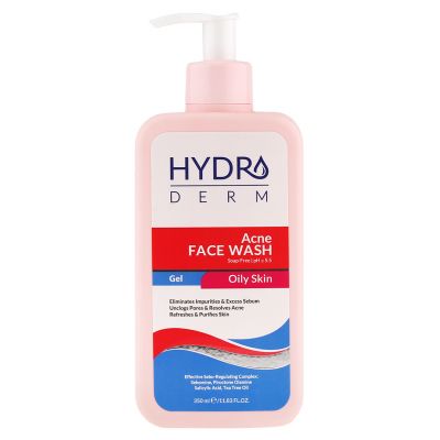 Гель для умывания "Acne face wash oily skin" 350мл, 19х8х4см, для жирной и чувствительной кожи, склонной к воспалениям (Иран)