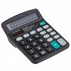 KK-837-12S/a462 - Калькулятор настольный 12х14,8х4,7см, 12 разрядов, два типа питания, цвет - черный, в цветной коробке (Китай)
