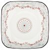 7" - "Классика" Тарелка глубокая фарфоровая 178х178мм h33мм, 400мл, квадратная, с деколью, отводка (Китай)