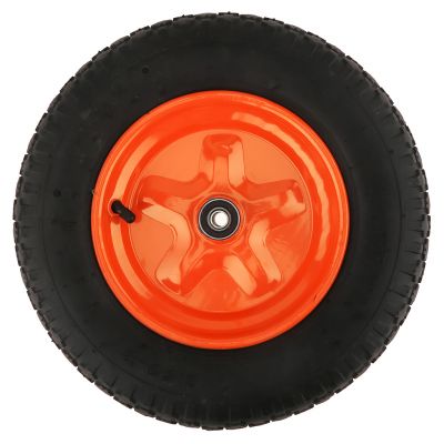 Колесо для тачки садовой 14''х3,50х8/12мм, д36см, пневмо, цвета микс (Россия)