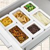 М1295 - Банка для сыпучих продуктов пластмассовая "Степ" 0,8л, 16х10х7см, белый (Россия)