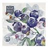 25369 - Салфетки бумажные "Bouquet Home Collection Classic" 33х33см, 3-х слойные, 20 штук в упаковке, 100% целлюлоза, "Черника" (Россия)