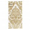 25322 - Салфетки бумажные "Bouquet Original de Luxe" 33х33см, 2-х слойные, 20 штук в упаковке, 100% целлюлоза, "Royal золото на белом" (Россия)