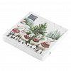 25600 - Салфетки бумажные "Bouquet Home Collection Classic" 33х33см, 3-х слойные, 20 штук в упаковке, 100% целлюлоза, "Овечки у елочки" (Россия)