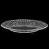 EQ3002-1 - Блюдце стеклянное "Ротанг" д123мм, h15мм, "Дели Гласс (Deli Glass)" (Китай)