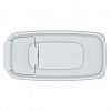 АП 1130 - Контейнер для сыпучих продуктов пластмассовый 1л, 17х8,5х10,5см, полипропилен, серый (Россия)